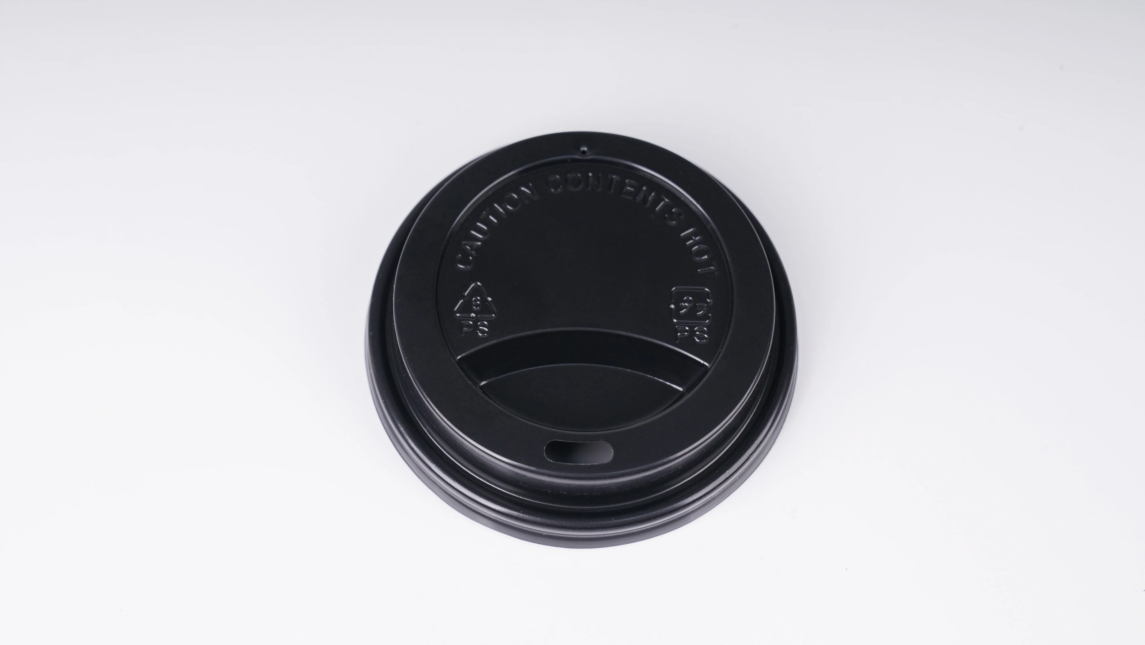 Wholesale Custom Logo Printed CPLA Lid Premium Disposable Cup Lid for Paper Cup with Sip Hole supplier
