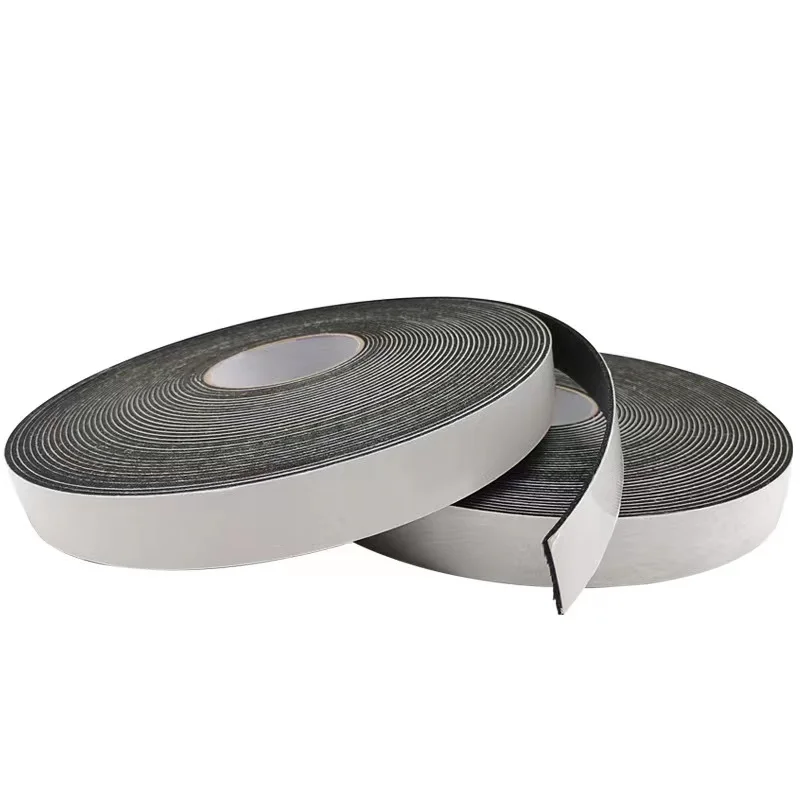 Powerful eva single side rubber seal foam foam black EVA foam sponge rubber single side tape