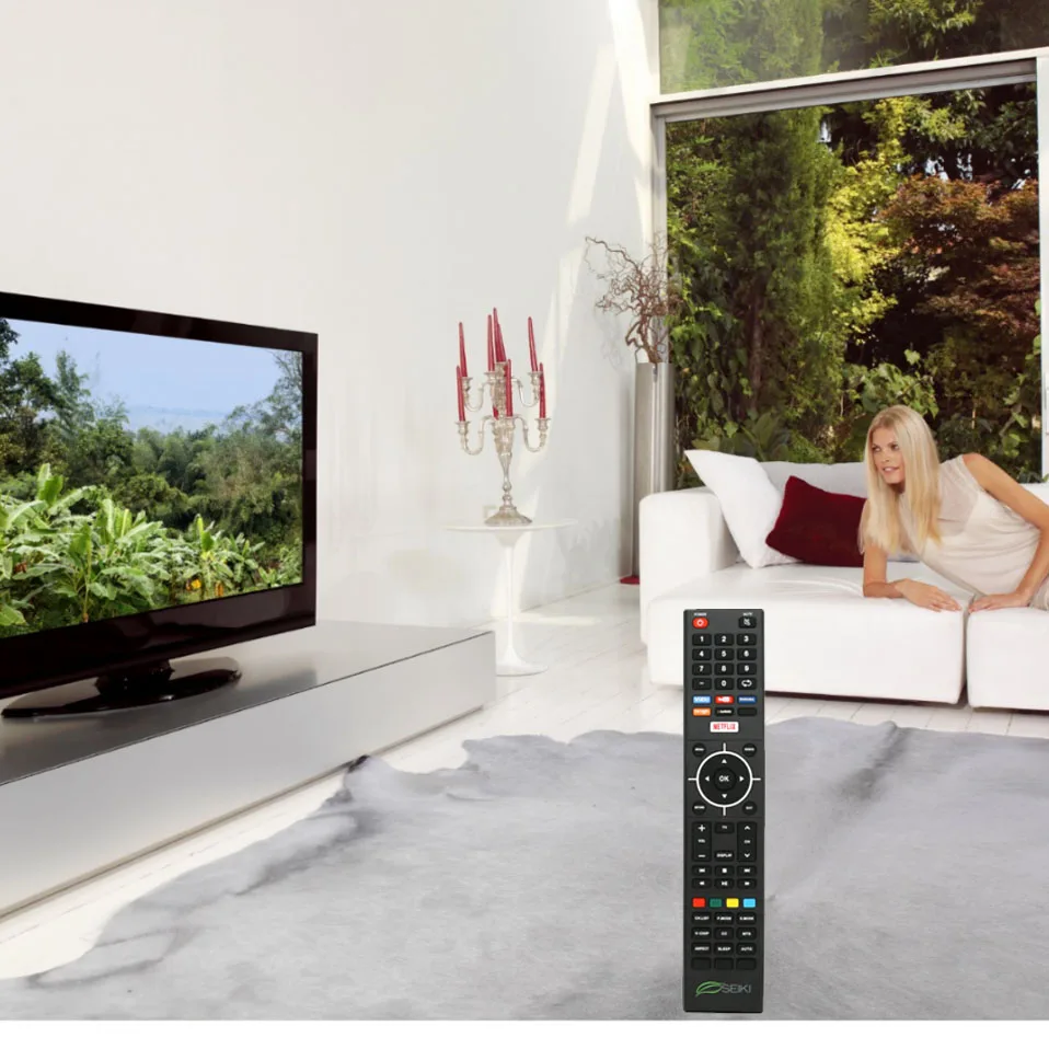 New Remote Control Fit for SEIKI 4K Smart Internet APP TV SE32HY19T SE40FYT SE50FYT SE32HY27-D SE32HY19T with VUDU Netflix Keys
