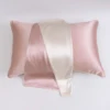 Pelle rosa e bianco argento (federa singola)