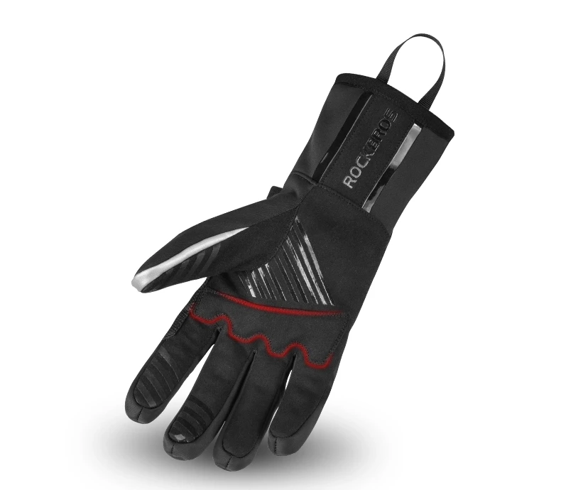 Велосипедные перчатки ROCKBROS теплые митенки с отражающим эффектом для работы на открытом воздухе водонепроницаемые езды мотоцикле и велосипеде