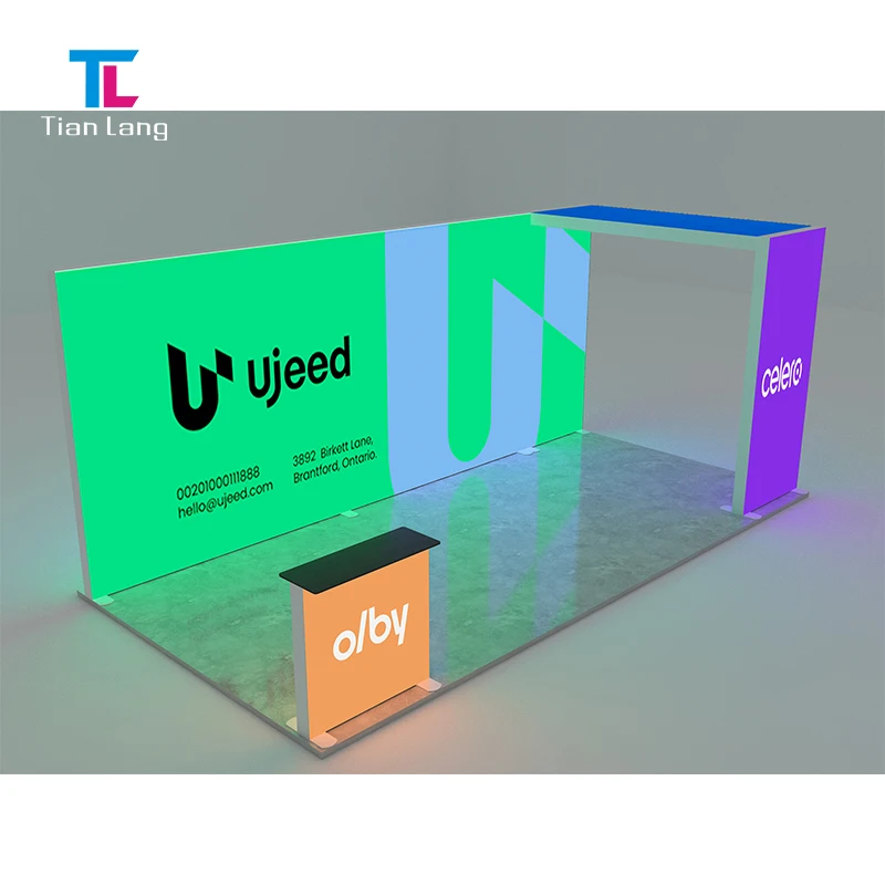 TianLang Messestand Anzeige Leuchtkästen Led Beleuchtungskasten Werbe-Led Lichtkasten 6*3 Ausstellungsanzeige