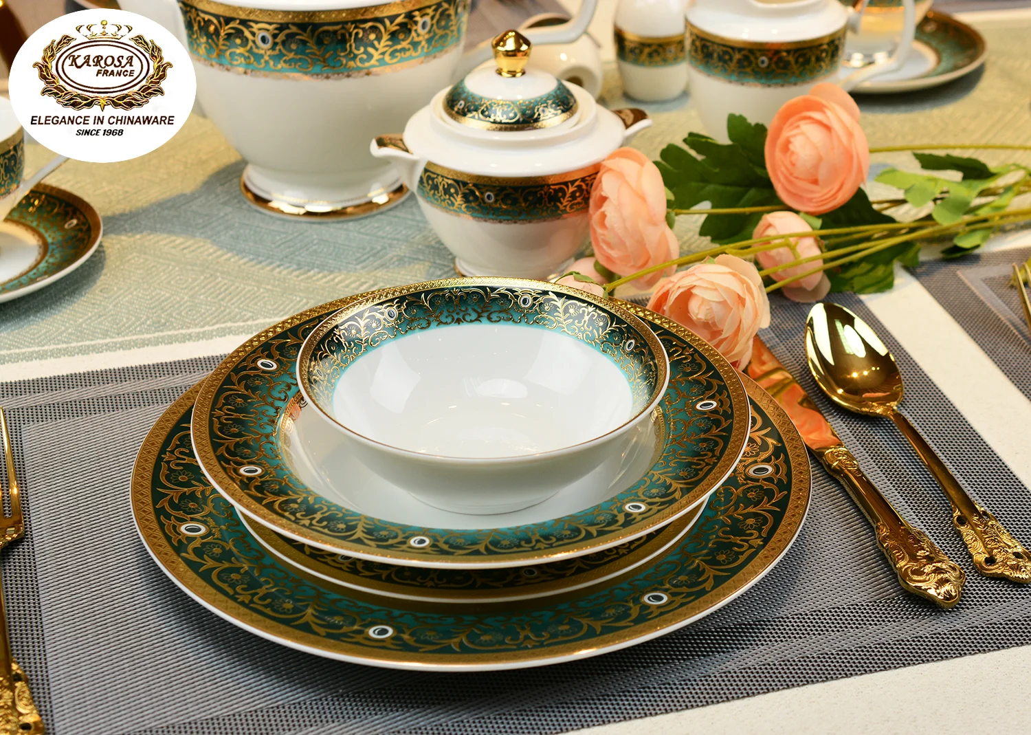Luxury Dinnerware Sets Wholesale For 12 Bone China Dinnerware Royal