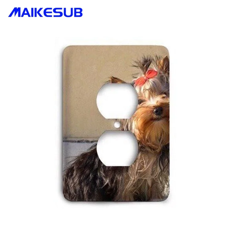 Custom logo Rectangle Sublimation Light Switch Cover Plate