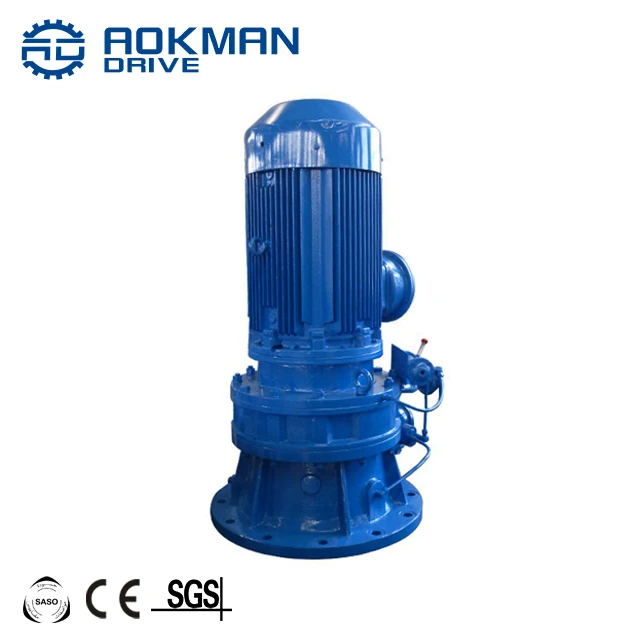 Aokman Solid Shaft Output Cycloidal Pin Gear Reducer for Power Industrial Transmission