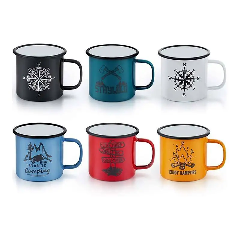 Oem Metal Enamel Mug With Custom Logo Birthday Party Christmas Gift