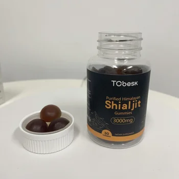 Customized Label Shilajit Gummies Rich in Himalayan Shilajit Extract for Exercise Recover for Boostinig  Energy Metabolism