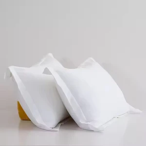 OEM Wholesale 100% Cotton 100% Pillow Custom Hotel Bed White Pillowcase in Bulk Queen Size Luxury Pillow Case