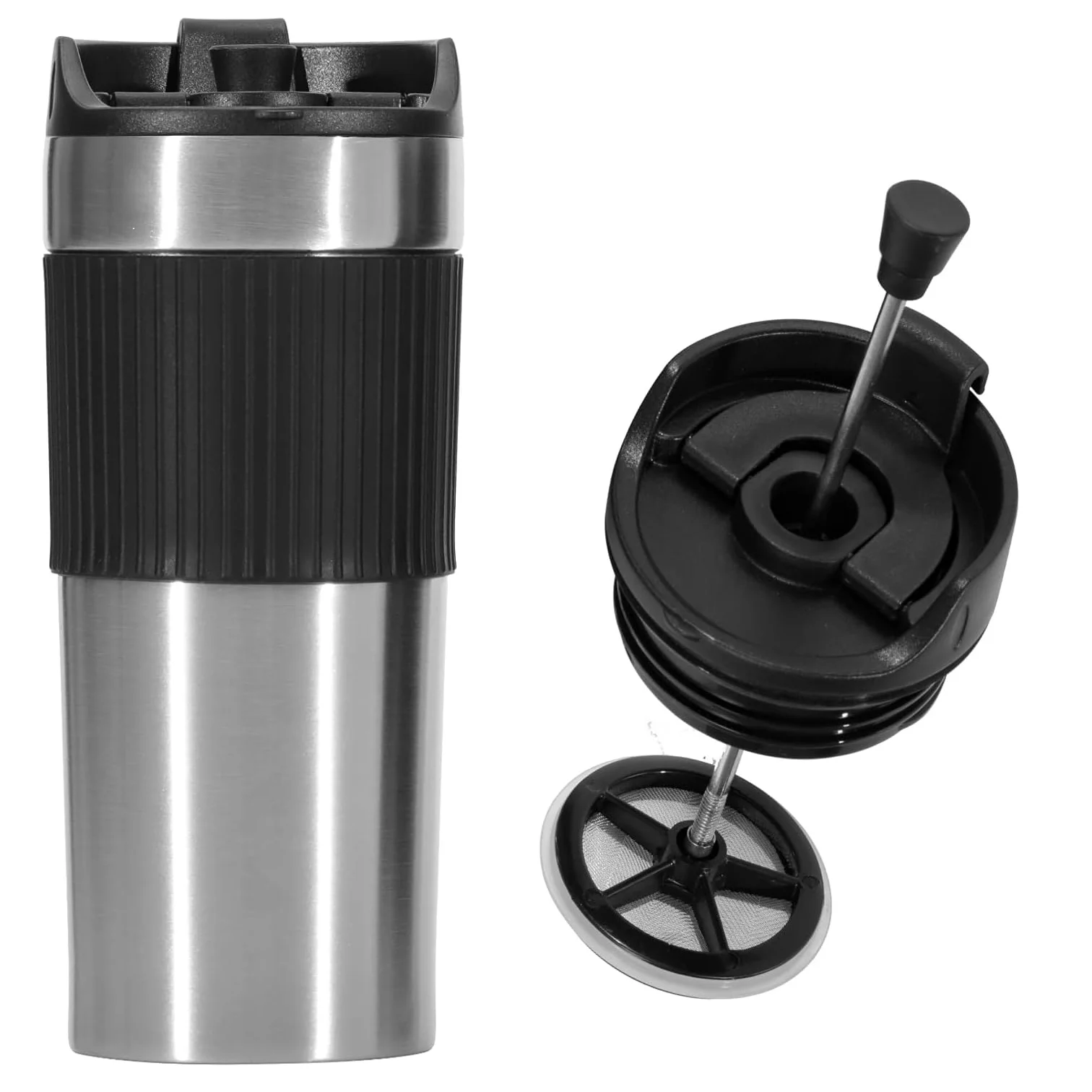 16oz Double-Wall Insulated Stainless Steel Travel Mug