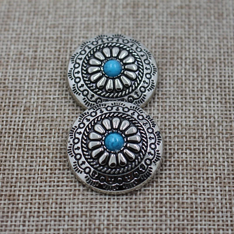 Wholesale Custom Decorative Turquoise Conchos for Leather and Wallet