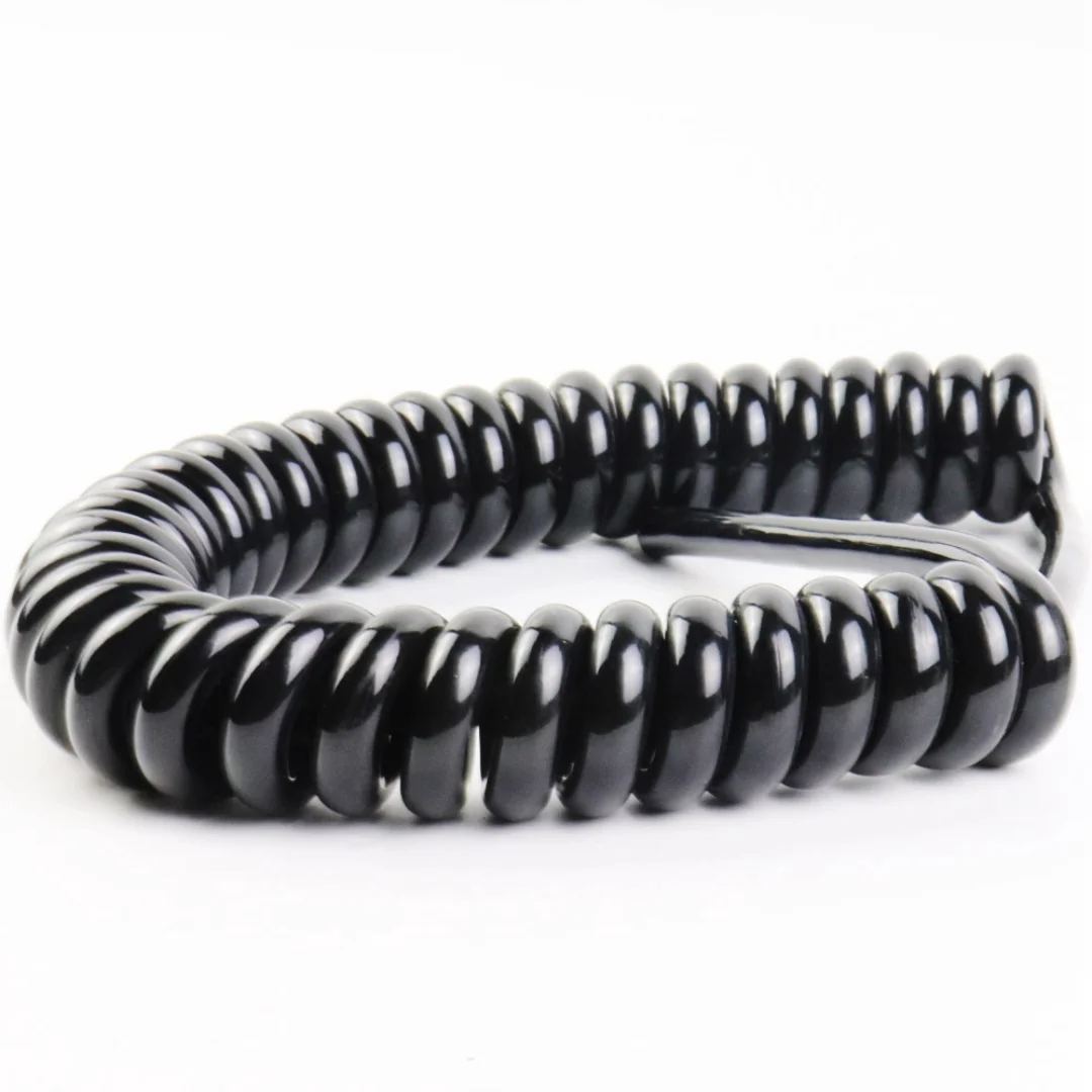 2 3 4 5 6 Core Pvc Pu Pur Rubber Flexible Coil Cord Industrial Machine