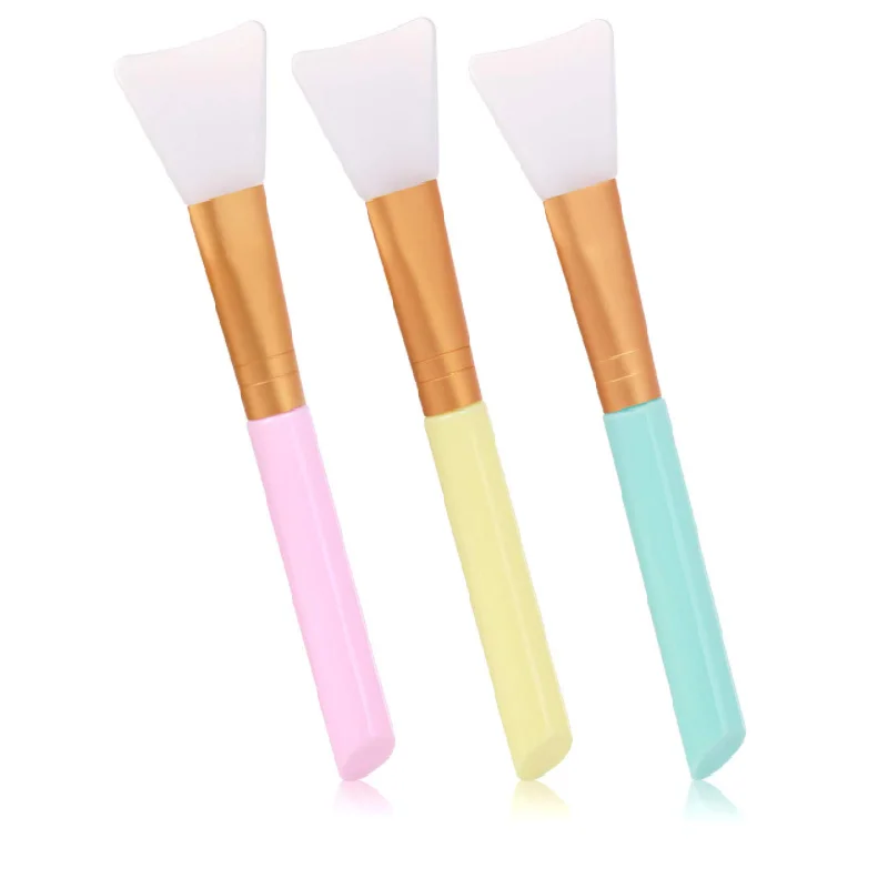 PSB custom logo eco black red mini silicone face mask applicator brush set