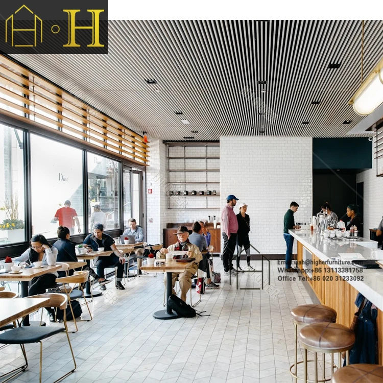 Modern Style Fast Food Store Counter Design / Fast Food Kiosk