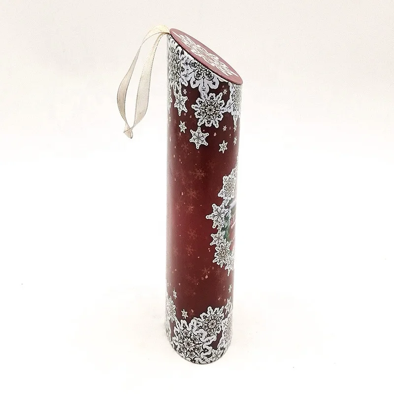 Oval Shape Tea Tin Box Luxury Packaging Boxes with Inserted Lid and Ribbon