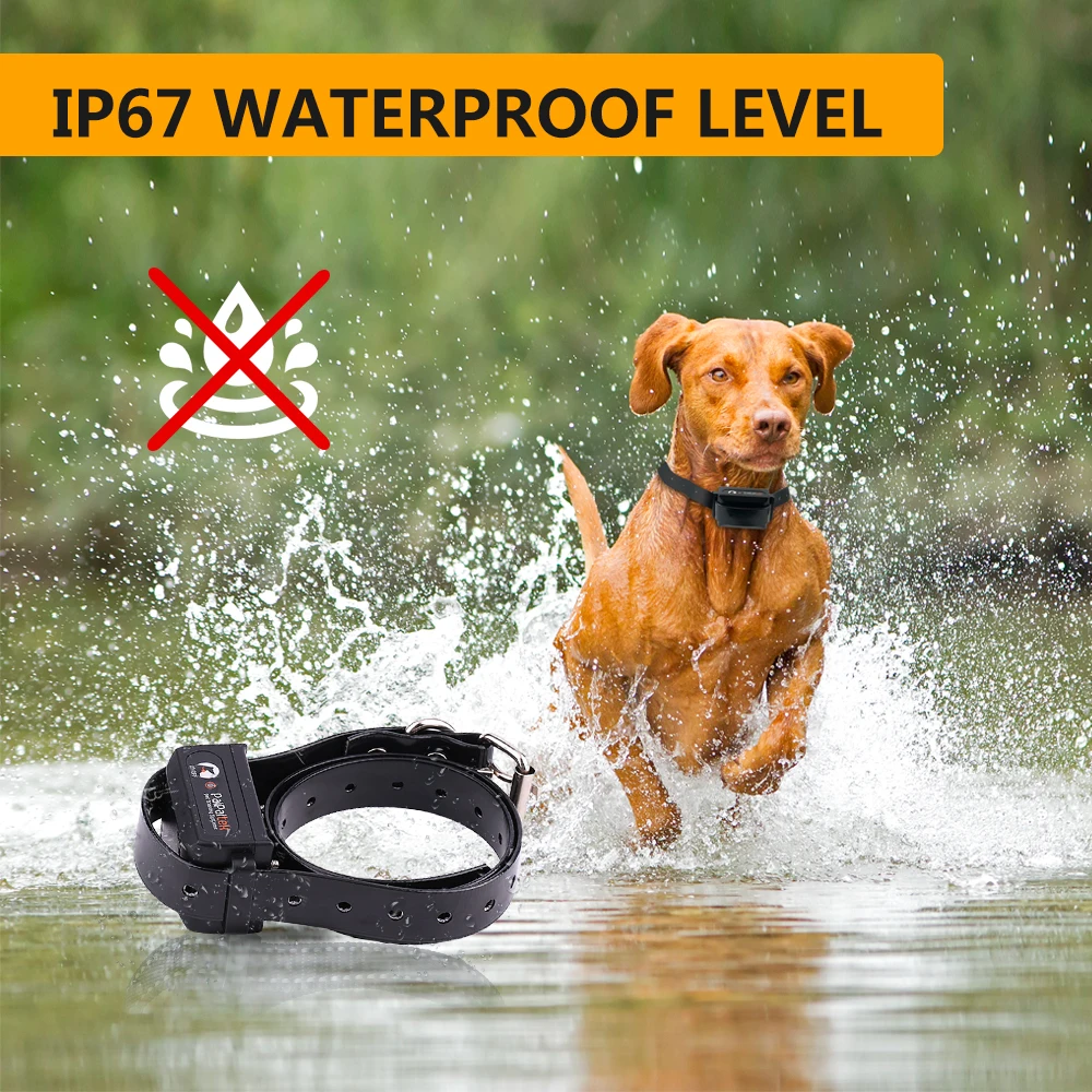 PaiPaitek 1000M Remote Control Beep Vibrate Static Shock Dog E Collar Anti Bark Barking Training Collar for Dogs