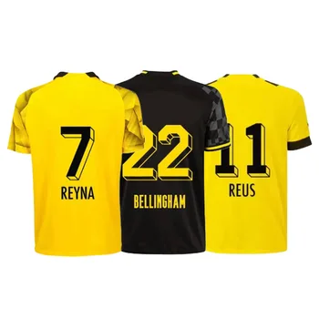 Custom 2324 Soccer Jerseys REUS DORT Borussia Soccer HALLER Football Shirt BELLINGHAM MUND Men Kids  Maillot football jersey