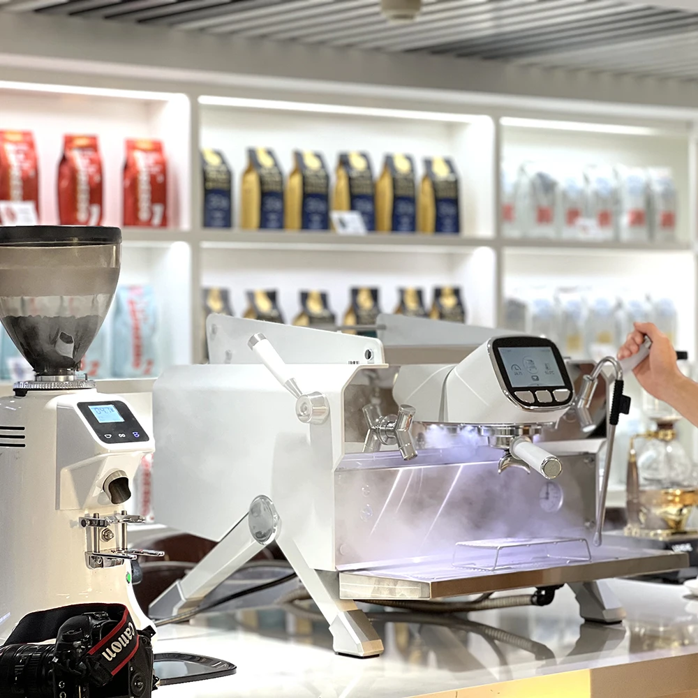 Commercial 2 Group Espresso Coffee Machine Programmable Classical Design for Cafe Use