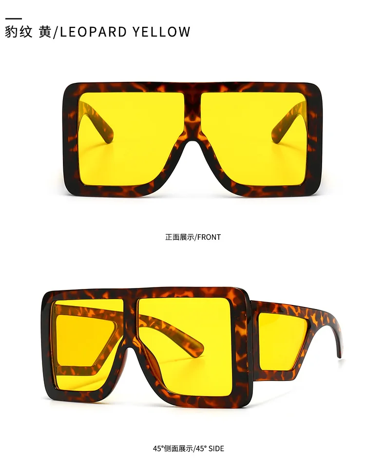 sunglasses square frame ladies trendy oversized sunglasses 2021 women