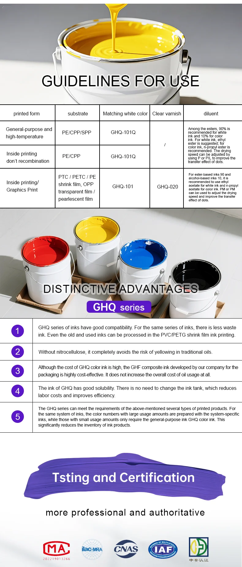 Solvent-based inks for printing labels and shopping bags on plastic bags and packaging materials supplier