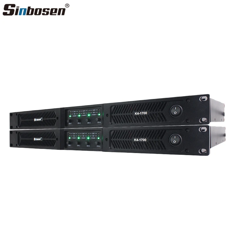 K4-1700 Class D Karaoke DJ Power Amplifier Mixer Sound System