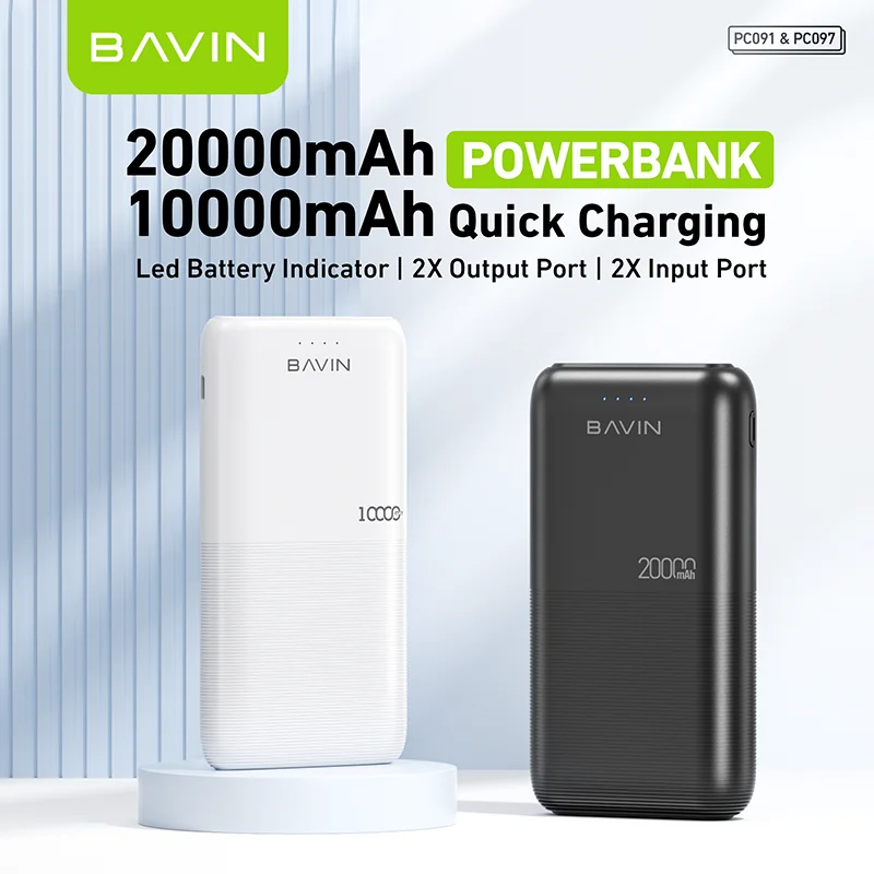 BAVIN Power Bank 10000mah 20000mah Portable Chargers