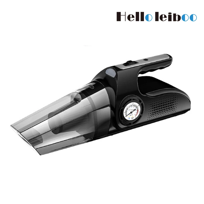 Многофункциональный портативный беспроводной автомобильный пылесос с воздушным компрессорным насосом для накачки шин со светодиодным светом