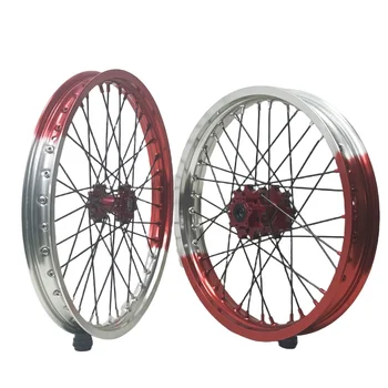 Popular Fit Sur Ron Light Bee X 2019-2023 Wheel set Rims Set Front 1.6*19 Rear 1.86*16  Electric Dirt Bike Bi Color Wheels