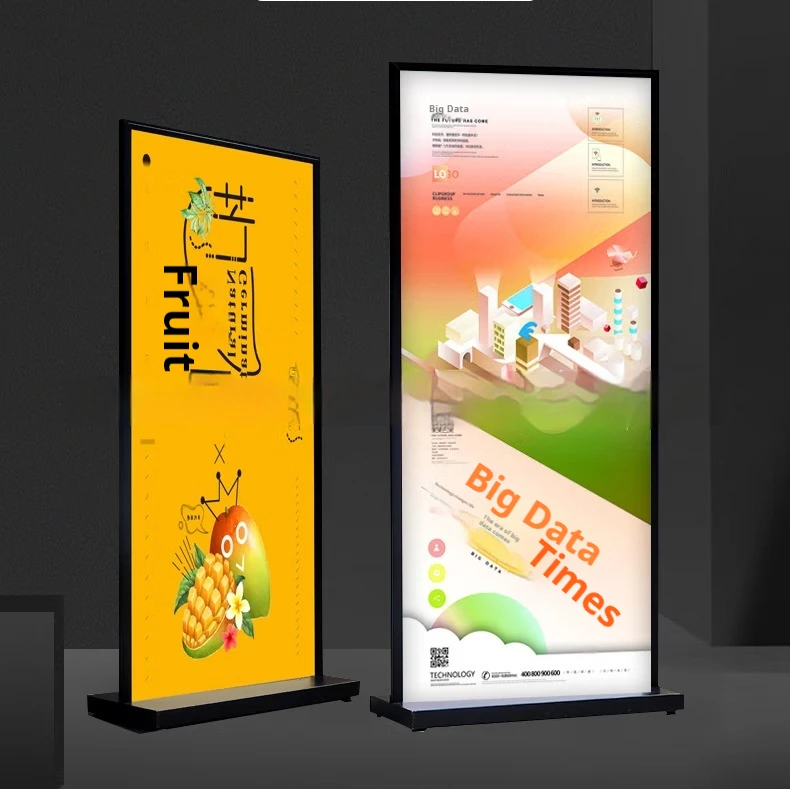 Floor Standing Sign Holder Poster Stand for Store Display Outdoor Exhibition and Show Pedestal Sign Stand