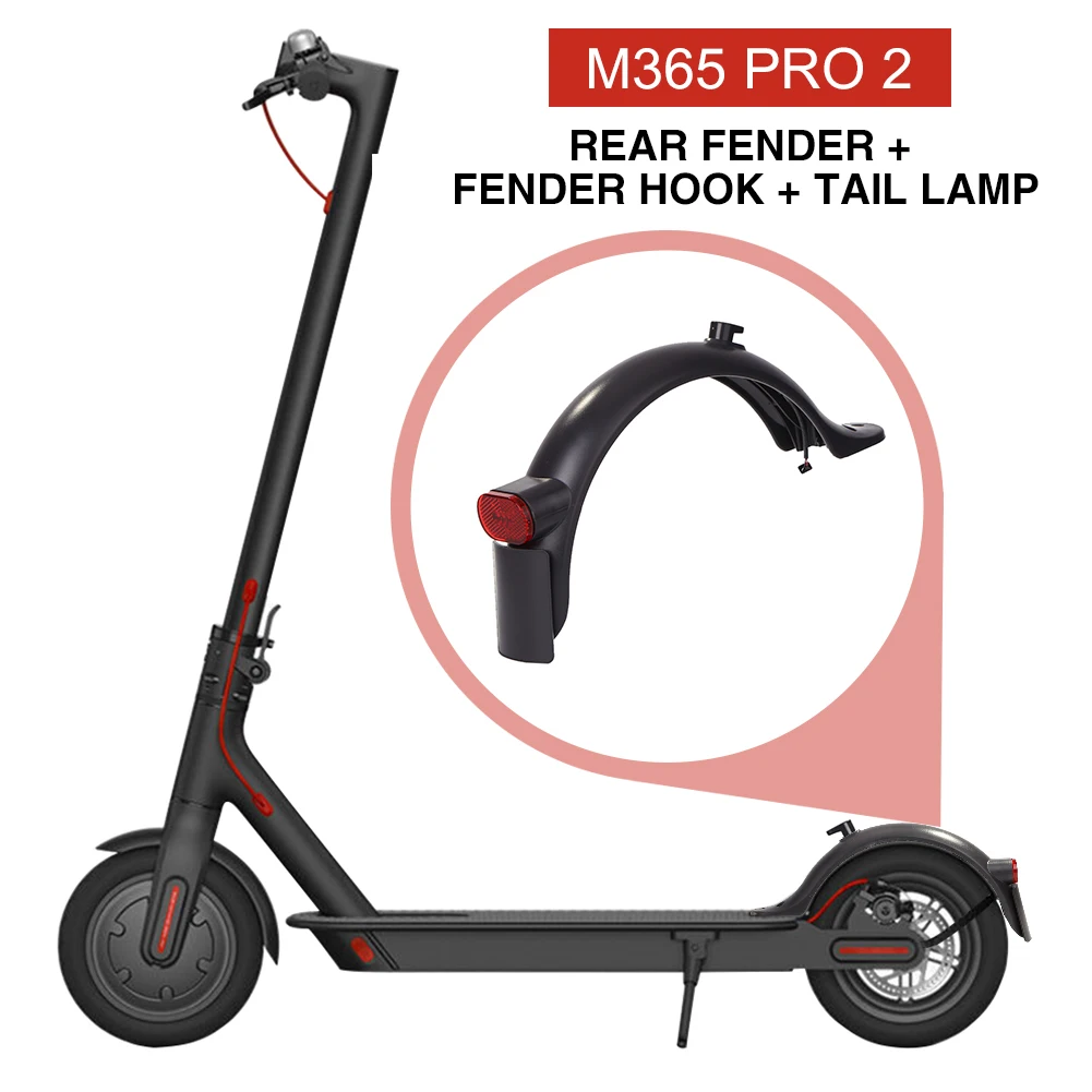 Superbsail Durable Hook Rear Mudguard Tail Light Bracket Repair Electric Scooter M365 Pro 2 Supplies License Plate Accessories supplier