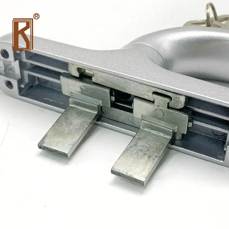 Durable Open-in Tilt and Turn Window Lockable Handle  Fork Handle with Key Cylinder Luxury Aluminum Casement Window Handle