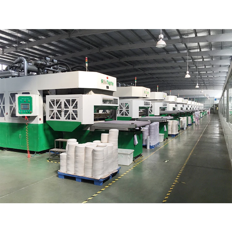 Fully Automatic Sugarcane Bagasse Paper Tableware Disposable Making Pulp Molding Machine Production Line