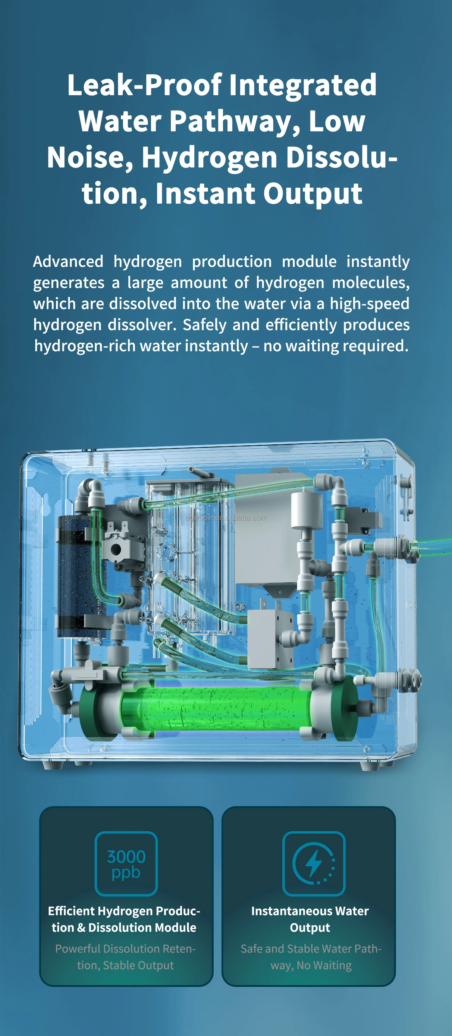 Tragbarer Generator mit SPE- und PEM-Technologie 3000 ppb – Detail 7
