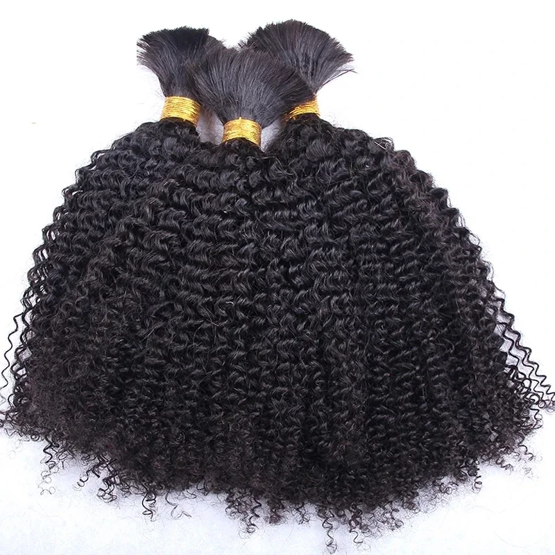 Mongoliški afro garbanoti žmogaus plaukai, dideliais kiekiais, mikropynimas, plaukų audimas_voghion.com