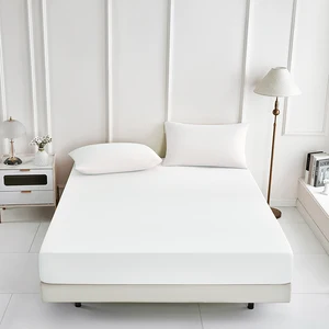 Waterproof King-Size Fitted Sheet Set Includes Bedsheet & Pillowcase Home & Hotel Mattress Protector Cover