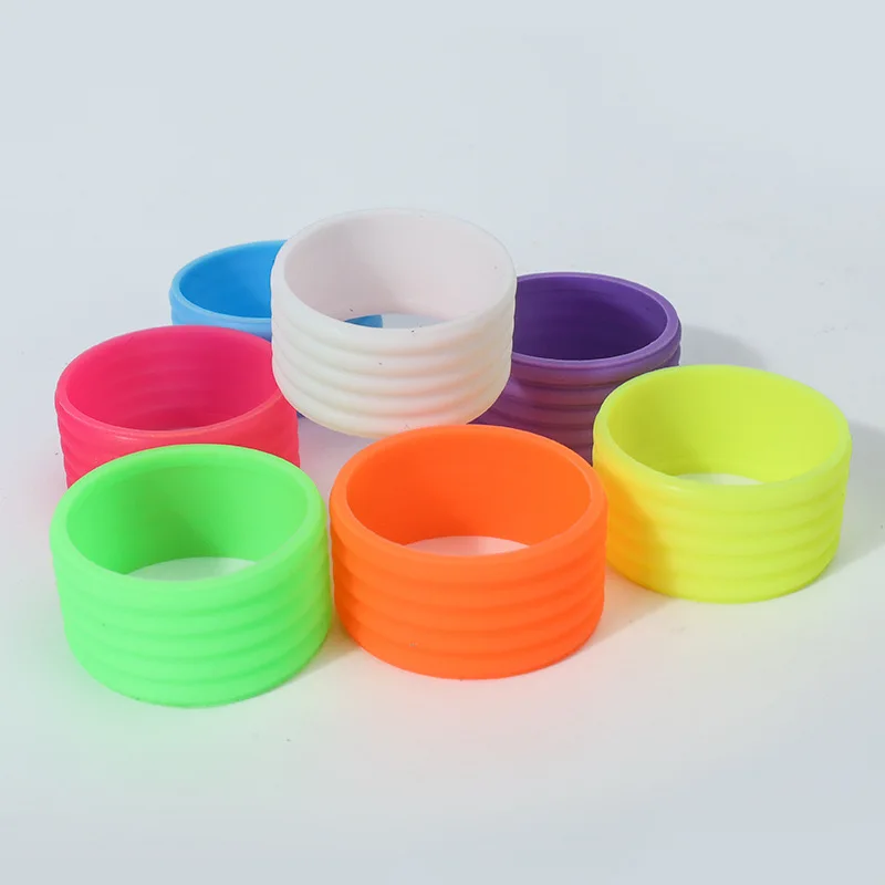 Customized Logo High Quality Silicone Overgrip Silicone Tennis Racket Grip Rings Paddle Silicone Grips
