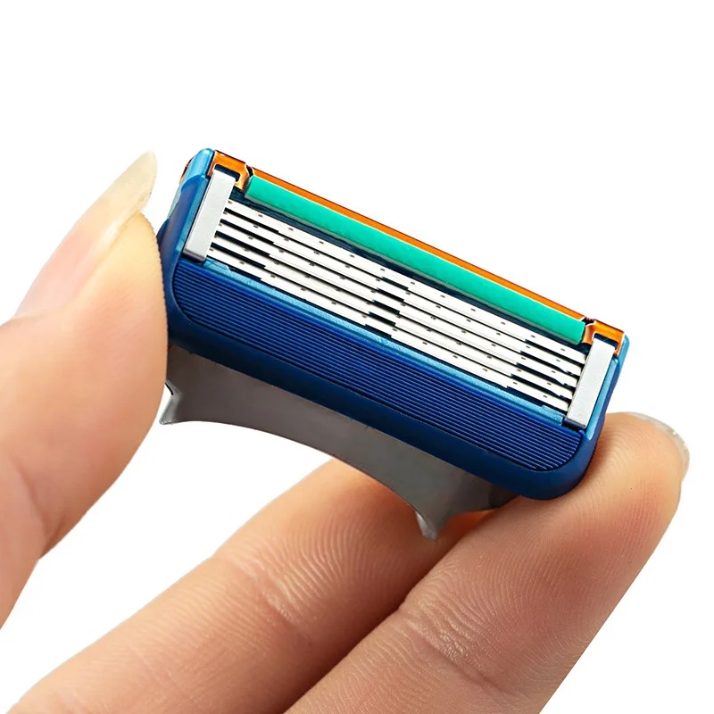 
Универсальная бритва с пятью лезвиями, ручная бритвенная головка, мужской набор для бритья 