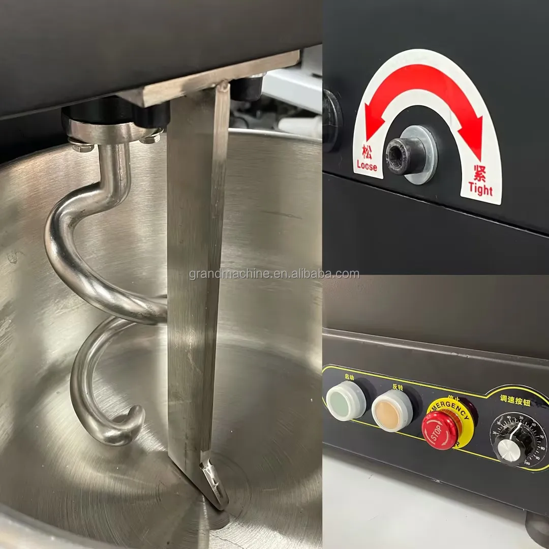 105KG Best Price High Quality Industrial Commercial Spiral Dough Mixer Removable Bowl details