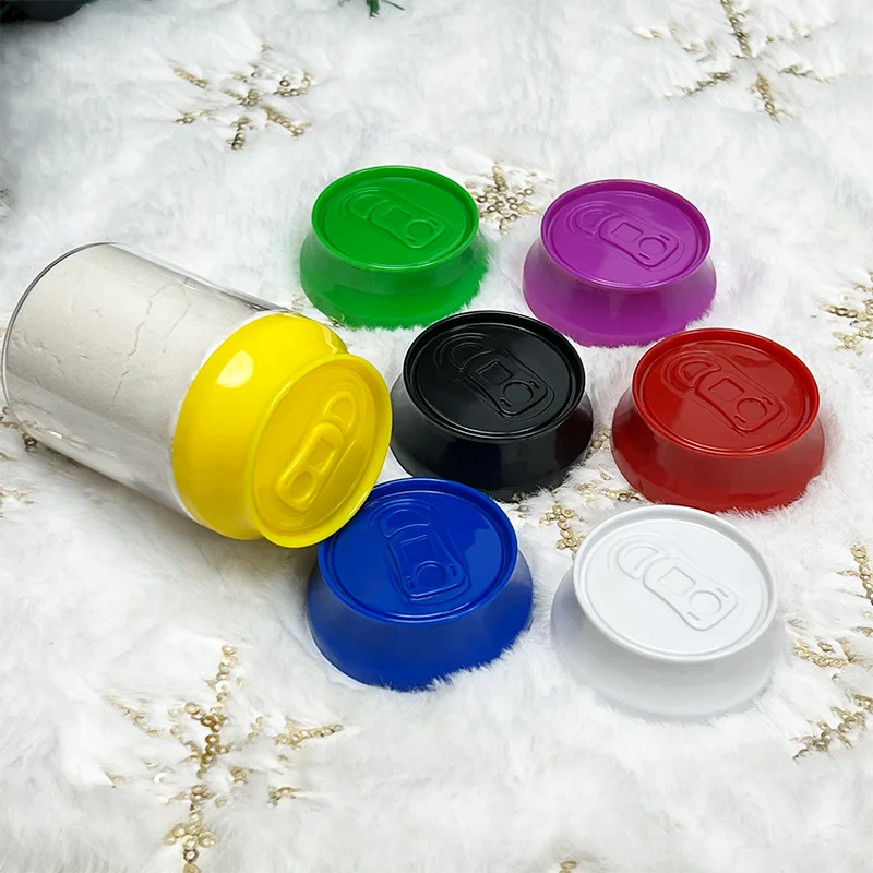 Custom Printed 3.5g 7g Soda Cans Tobacco Packaging Plastic Jar with  Colorful Lid