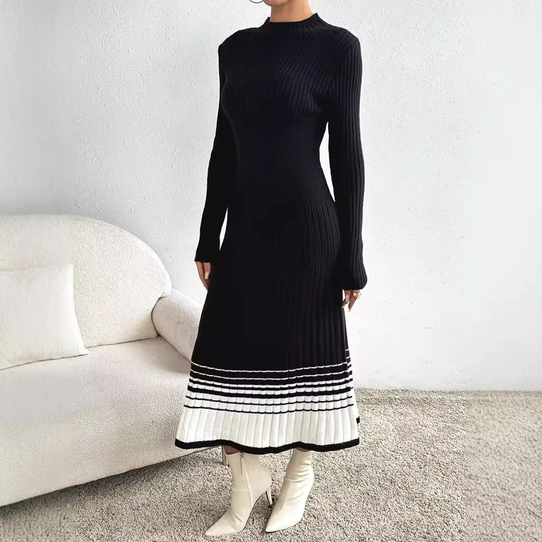 ladies long sweater dress PRETTYGARDEN Women Fall Fashion Sleeve V Neck Ribbe this dress makes a stylish statement for autumn and beyond Sleeve Long Sweater Dress Outfit