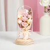 Pink and white 7 roses