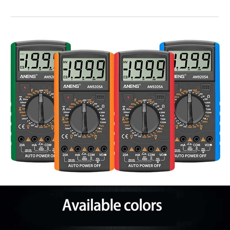 Best High Quality Digital Diode Triode Buzzer AC DC Test Meter Multimeter