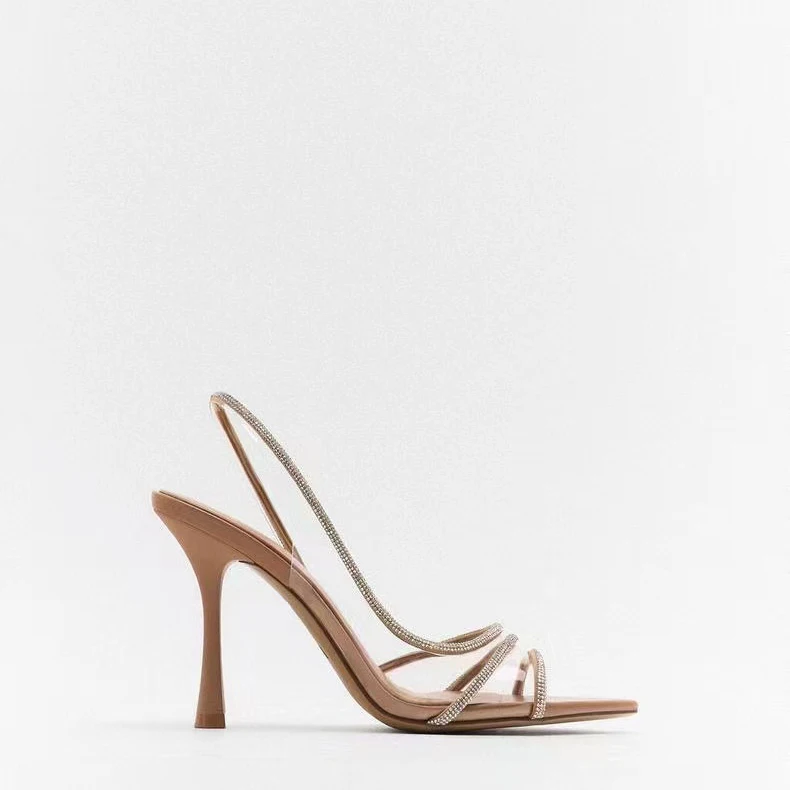 Custom Shiny Rhinestone Designer Shoes Summer Sandals Women And Ladies ...