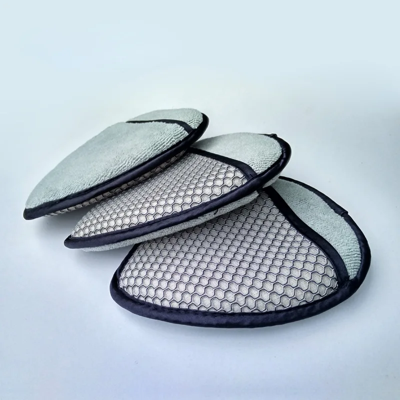 Éponge Applicatrice Microfibre 5 Pouces (12.5cm) - Pour Cire, Polish, Détail Auto - Confortable, Réutilisable, Lavable