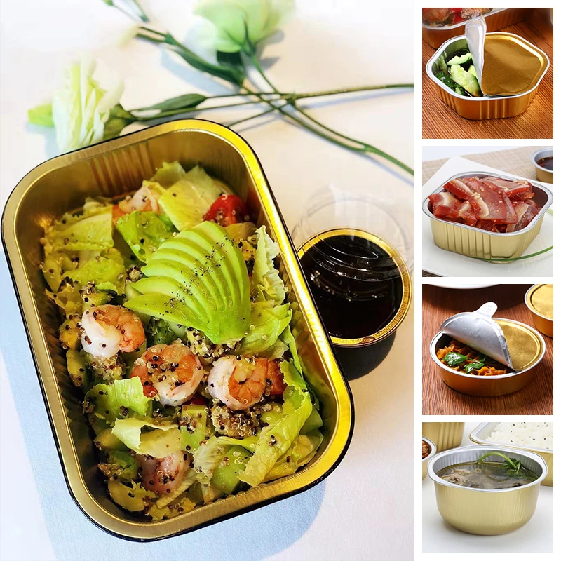 Food grade microwavable mini size 125ml takeaway food cups silver aluminum foil disposable pudding dessert container with lid Food grade microwavable mini size 125ml takeaway food cups silver aluminum foil disposable pudding dessert container with lid