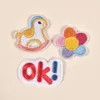 Wooden Horse Sunflower OK Embroidery Patch