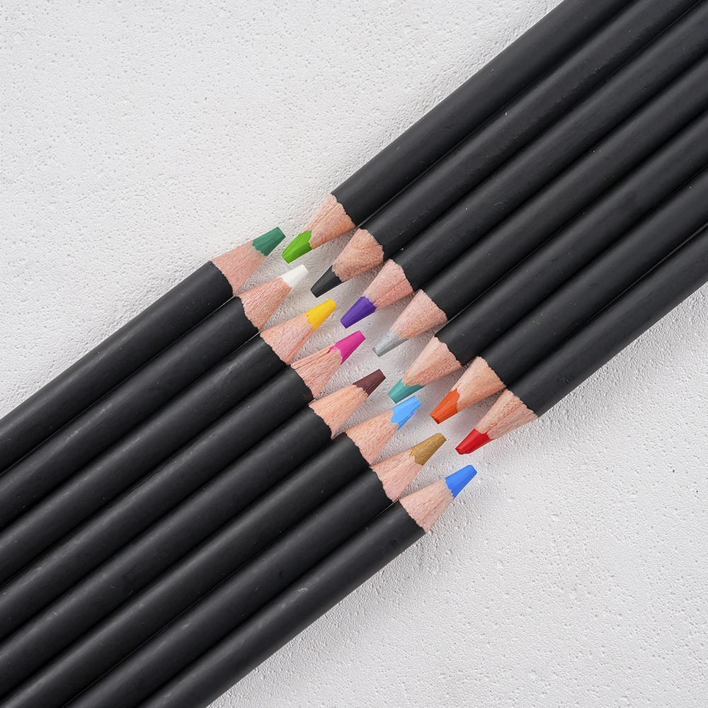 Macaron Colored Set 15 Colors With Sharpener Soft Professional Drawing Pencils For Artists Kids_voghion.com
