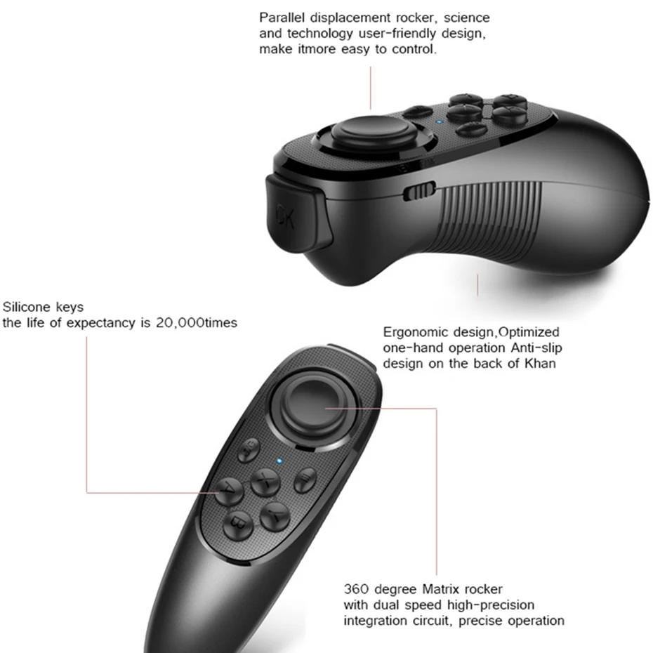 VR Glasses Wireless Remote Control Controller Mobile Joystick for iPhone Android PC Gamepad MOCUTE 052