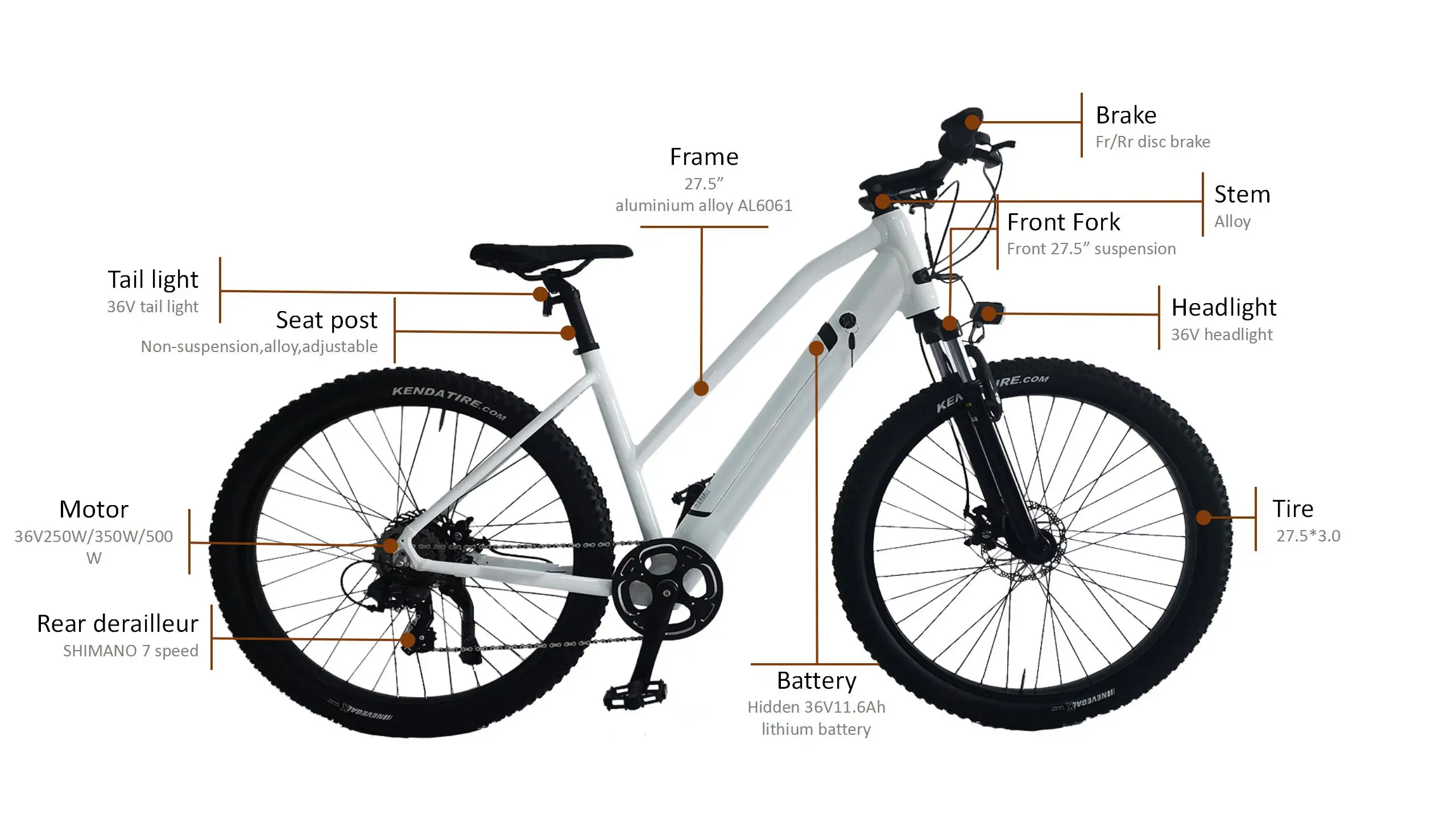 mountain bike with electric motor assist