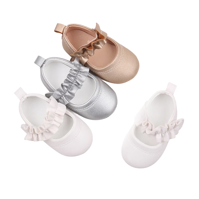 2025 New Arrival High Quality Lightweight Breathable Anti-Slippery Baby Girl Princess Shoes Walking Shoes with TPR I
