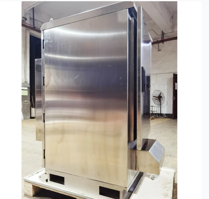 450*600*800mm 15U Outdoor Network Cabinet Stainless Steel Rack Floor Waterproof Rain Proof Monitor P(图4)